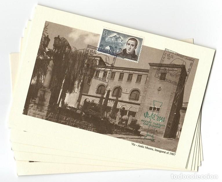 Briefmarken: 13 Tarjetas Vicfil 2001 Vic Antic Museu / Homenatge al Dr Junyent i Subir&agrave; - XV Exposic. Filat&egrave;lica