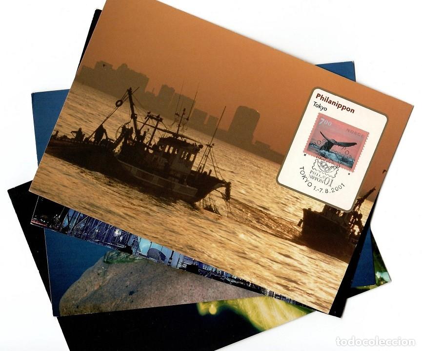 Timbres: 4 M&aacute;ximas Noruega 2000 Cachalote Milenario de Oslo San Valent&iacute;n / Philanippon Tokyo 2001 - ..