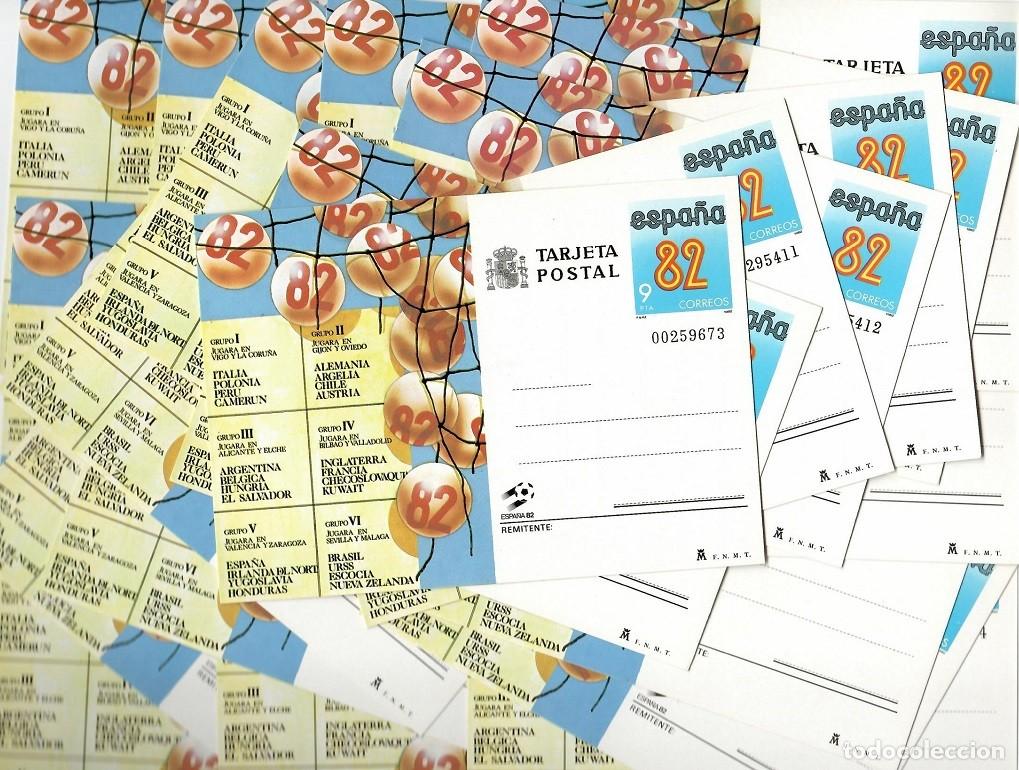 Selos: Gran Lote 89 Tarjetas Postales Espa&ntilde;a 82 - Sorteo Grupos Mundial 1982 - Ideal Reventa