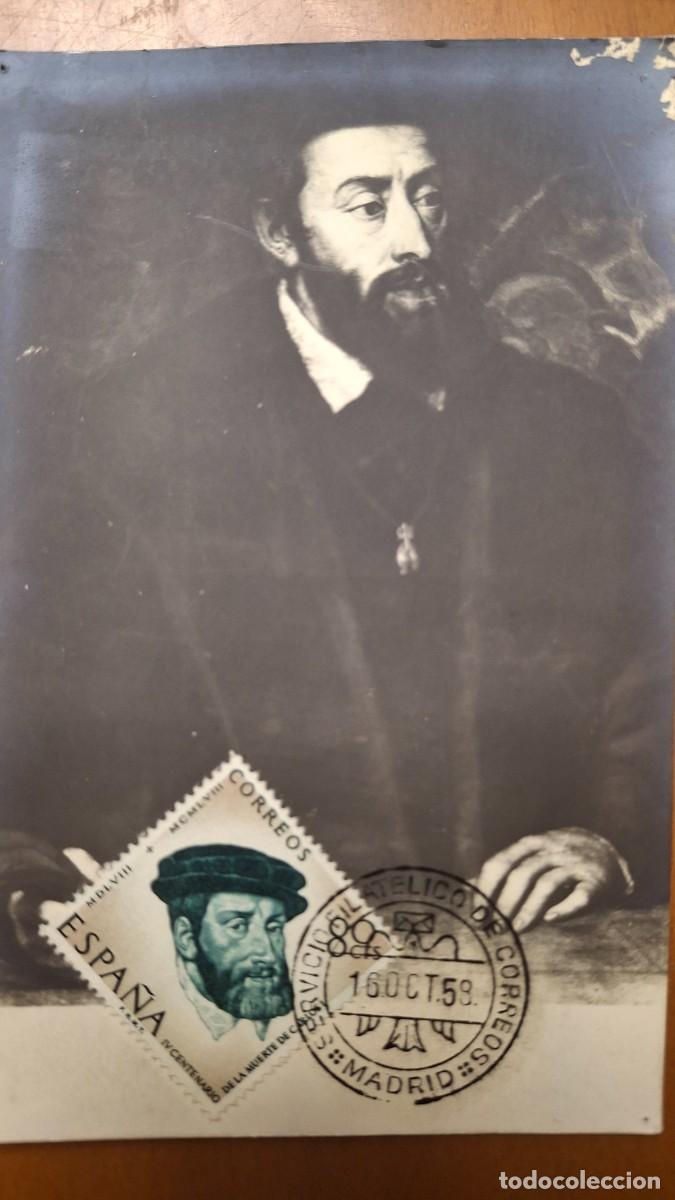 Briefmarken: HB1381 Sellos ESPA&Ntilde;A tarjeta postal a&ntilde;o 1958