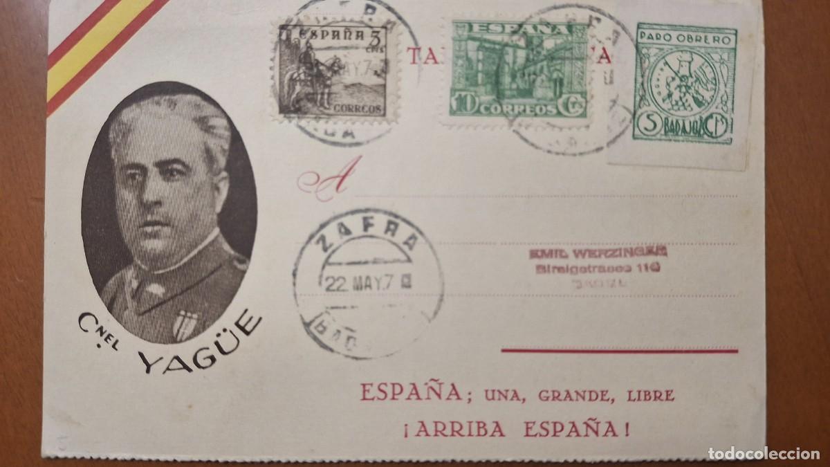 Francobolli: HB1384 Sellos ESPA&Ntilde;A tarjeta postal generales leales a Franco