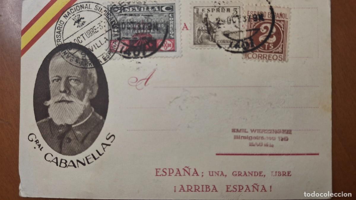 Timbres: HB1385 Sellos ESPA&Ntilde;A tarjeta postal generales leales a Franco