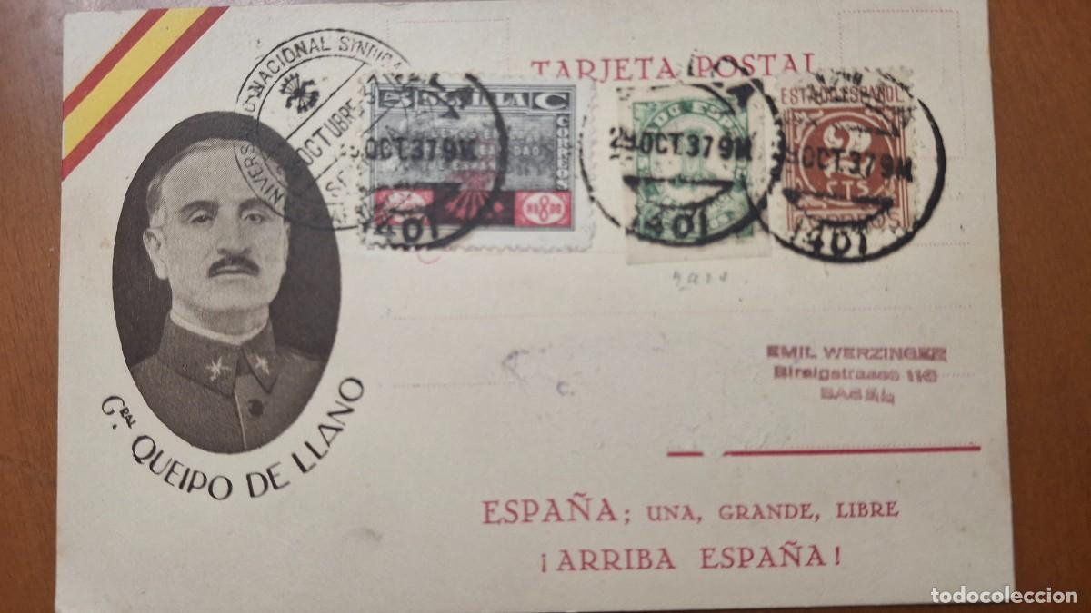 Francobolli: HB1390 Sellos ESPA&Ntilde;A tarjeta postal generales leales a Franco