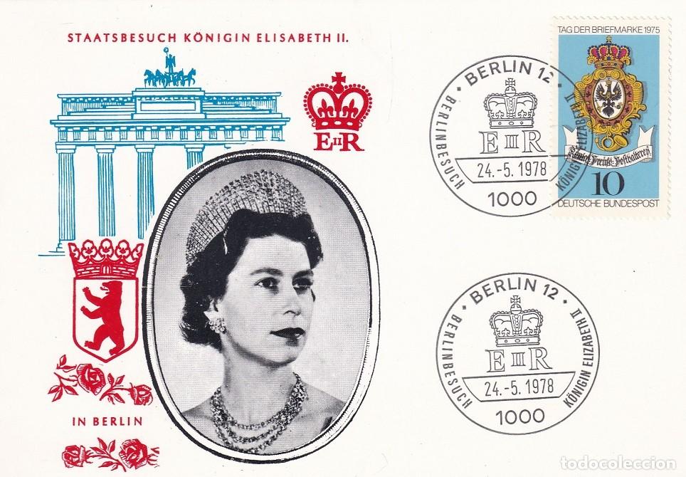 Sellos: Alemania Berl&iacute;n 1978 Visita de Estado de Reina Isabel II E II R - Staatsbesuch K&ouml;nigin Elisabeth II