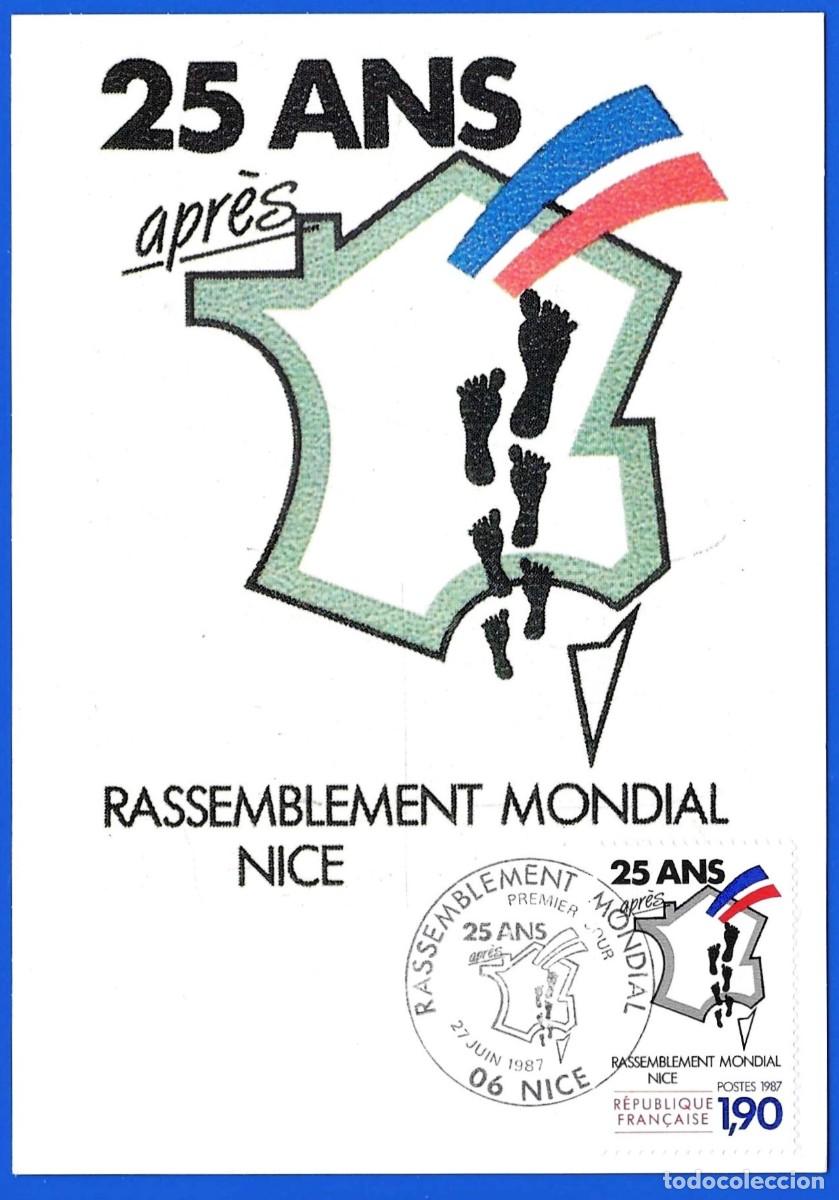 Sellos: Francia 1987 - Carta Maxima : Mi 2617 - YT 2481 - Emigraci&oacute;n de los &laquo;Pieds-Noirs&raquo; de Argelia