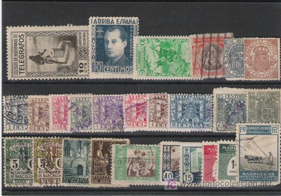 Sellos: LOTE DE TELEGRAFOS Y TIMBRES - Foto 1
