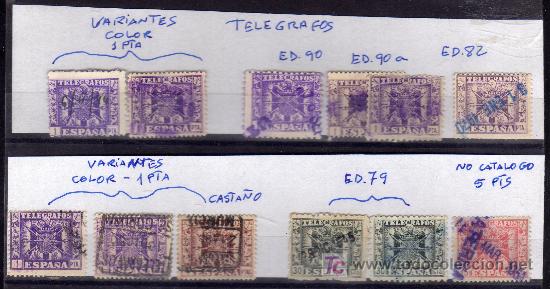 Sellos: 12 SELLOS TELEGRAFOS - Foto 1