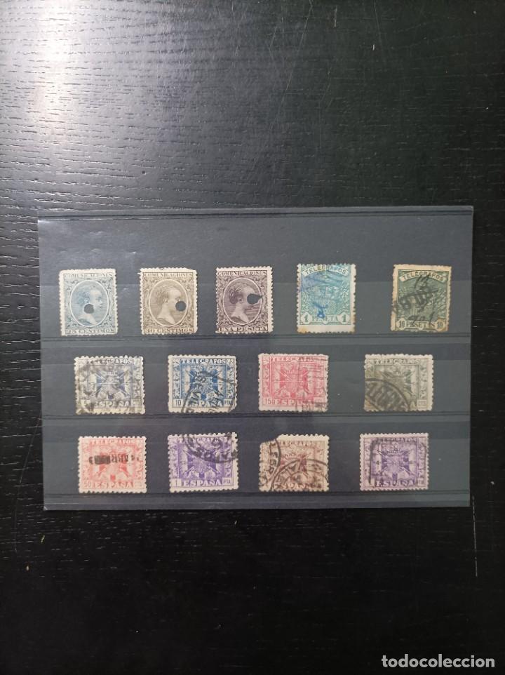 Sellos: Espa&ntilde;a. Sellos Tel&eacute;grafos. 1er centenario - Foto 1