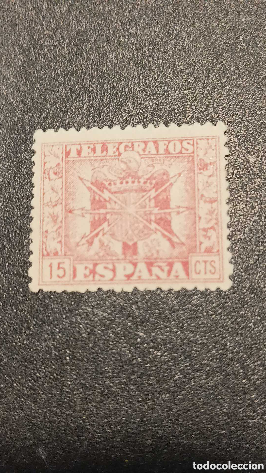 Sellos: Tel&eacute;grafos 15cts 1951 - Foto 2
