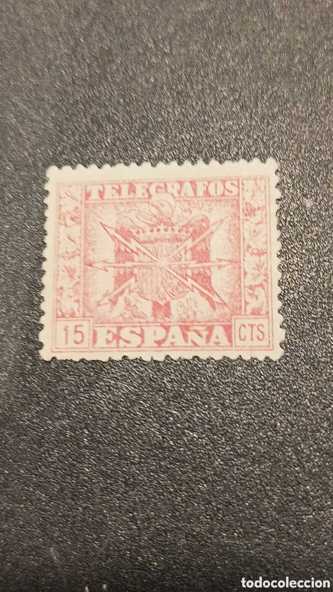 Sellos: Tel&eacute;grafos 15cts 1951 - Foto 3