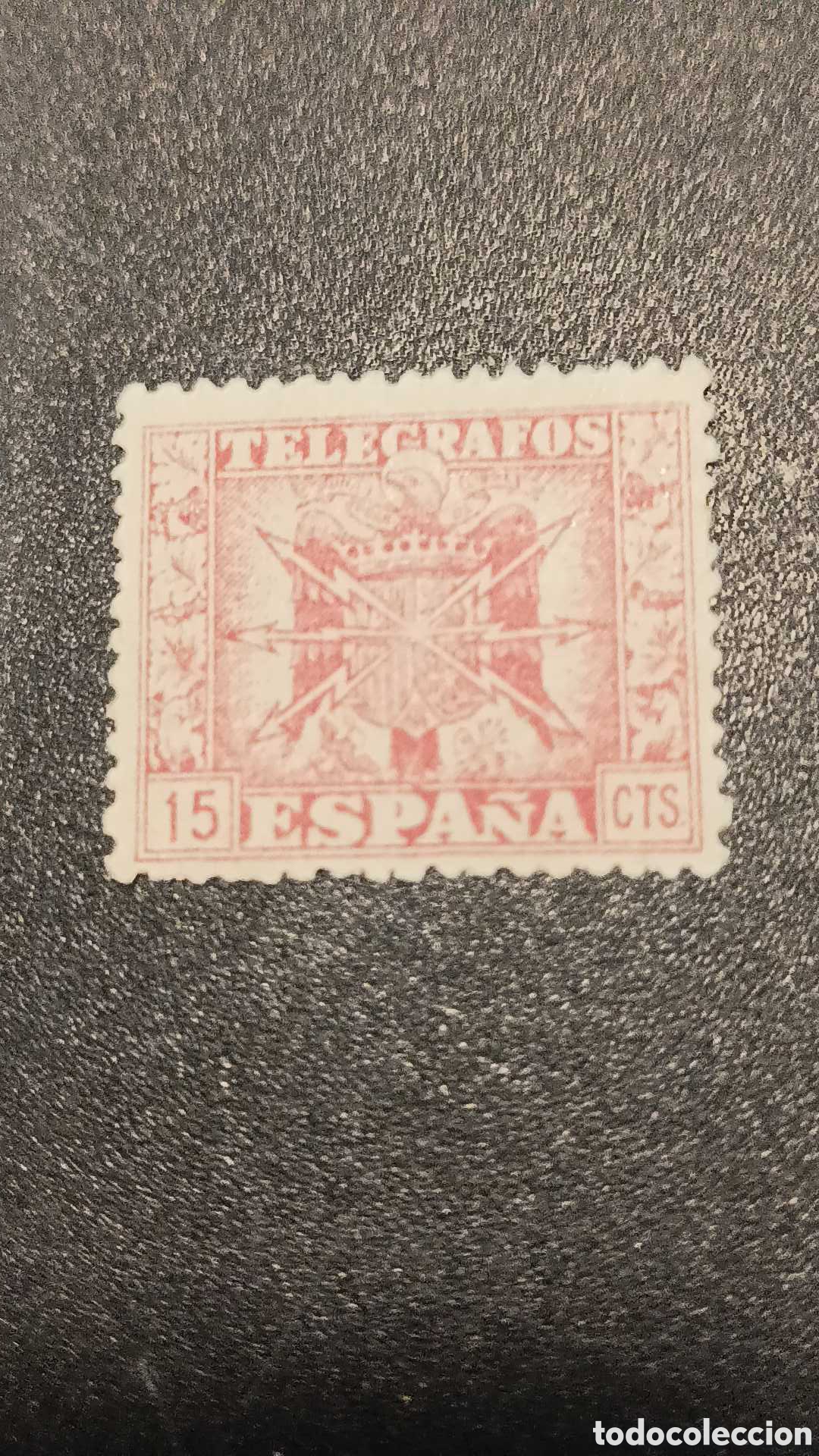 Sellos: Tel&eacute;grafos 15cts 1951 - Foto 1