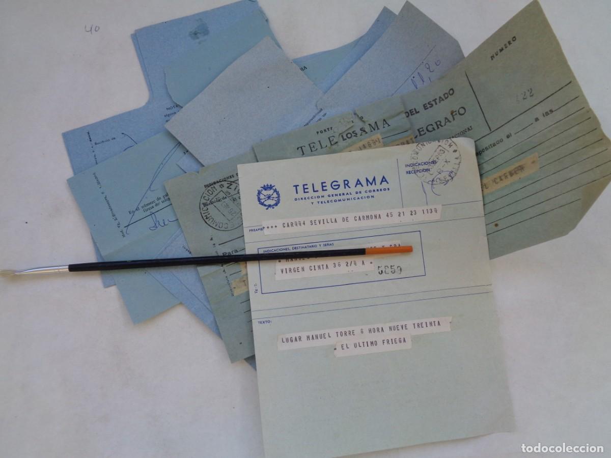 Sellos: LOTE DE 7 TELEGRAMAS - Foto 1