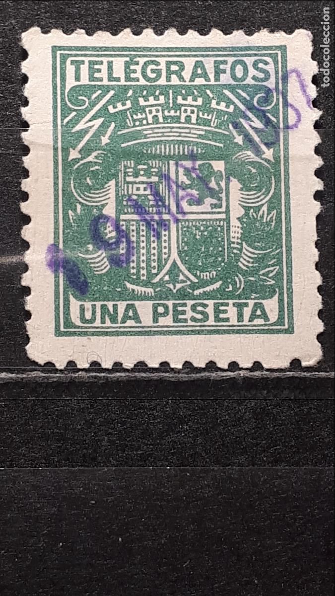 Sellos: TELEGRAFOS . A&ntilde;o 1932. &deg;. EDIFIL 73 - Foto 1