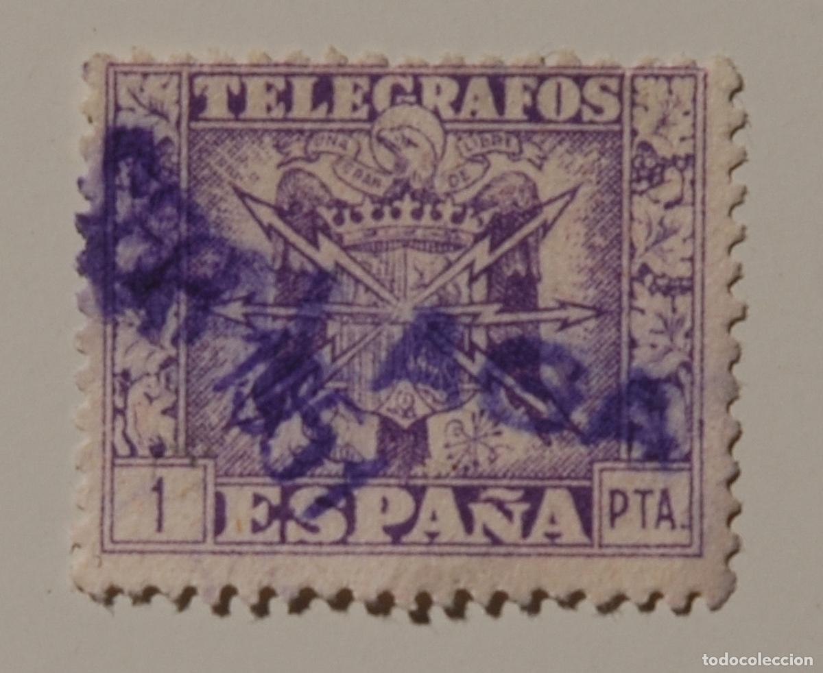 Sellos: ESPA&Ntilde;A - TEL&Eacute;GRAFOS - 1 PTA - Foto 1