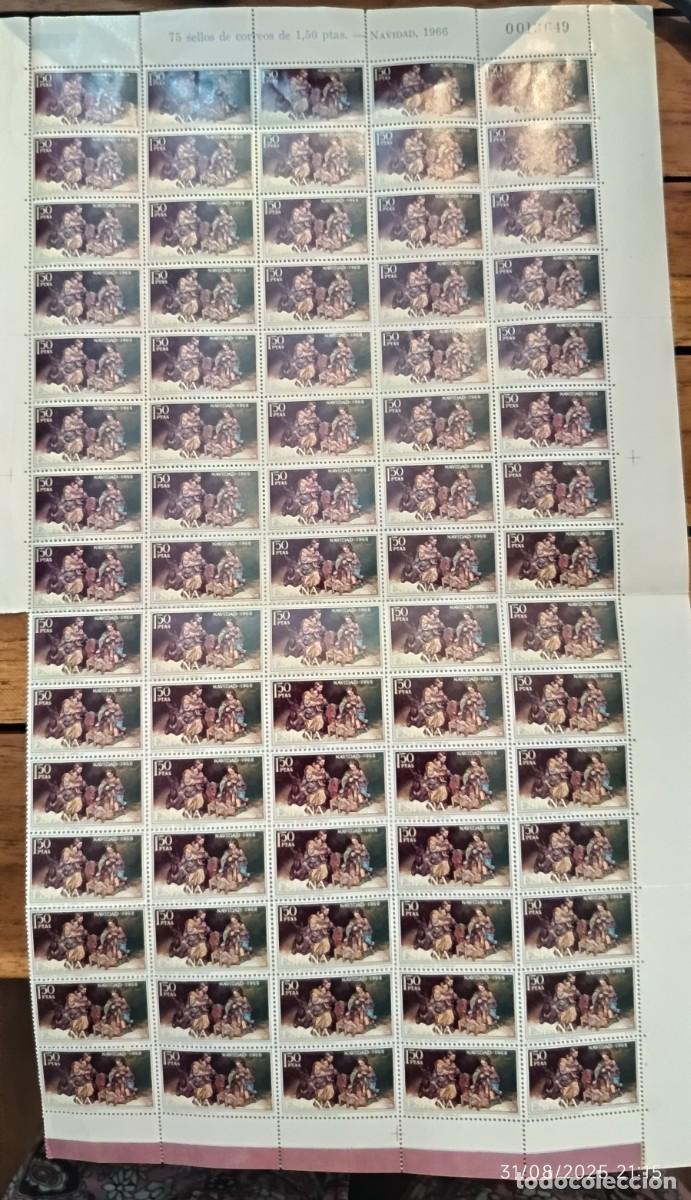 Sellos: Pliego de sellos de Navidad 1966 - Foto 1