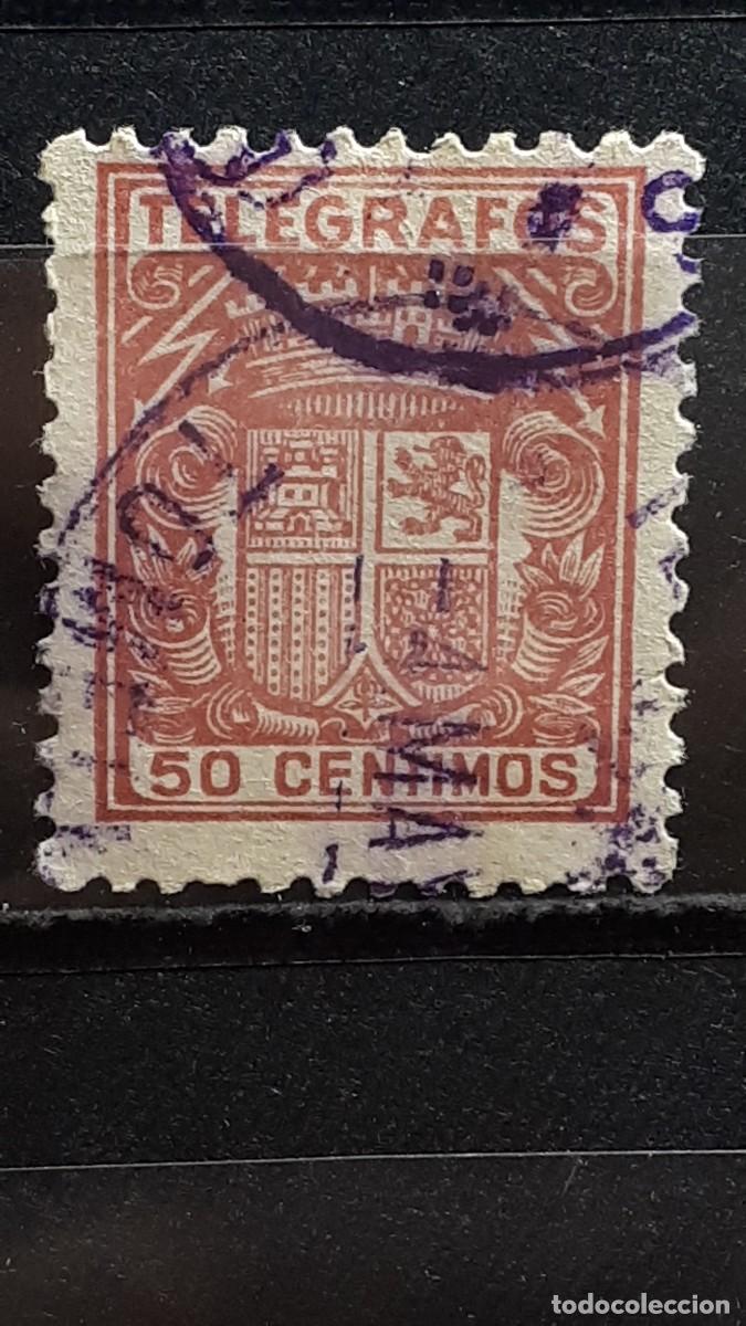 Sellos: TELEGRAFOS . A&ntilde;o 1932. &deg;. EDIFIL 72 - Foto 1