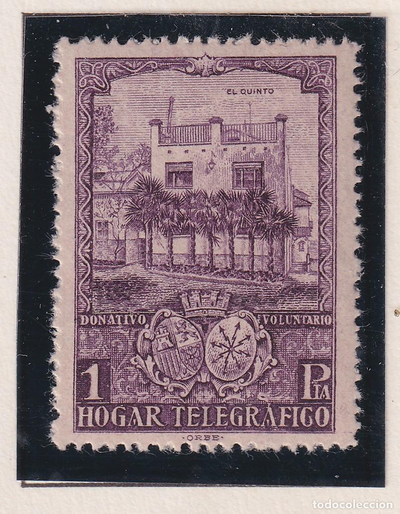 Sellos: HOGAR TELEGRAFICO - HUERFANOS DE CORREOS 1937