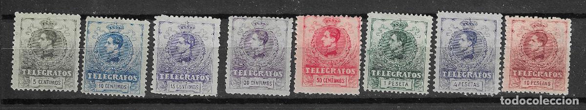 Francobolli: TELEGRAFOS 1912 EDIFIL 47/54* SERIE COMPLETA NUEVA