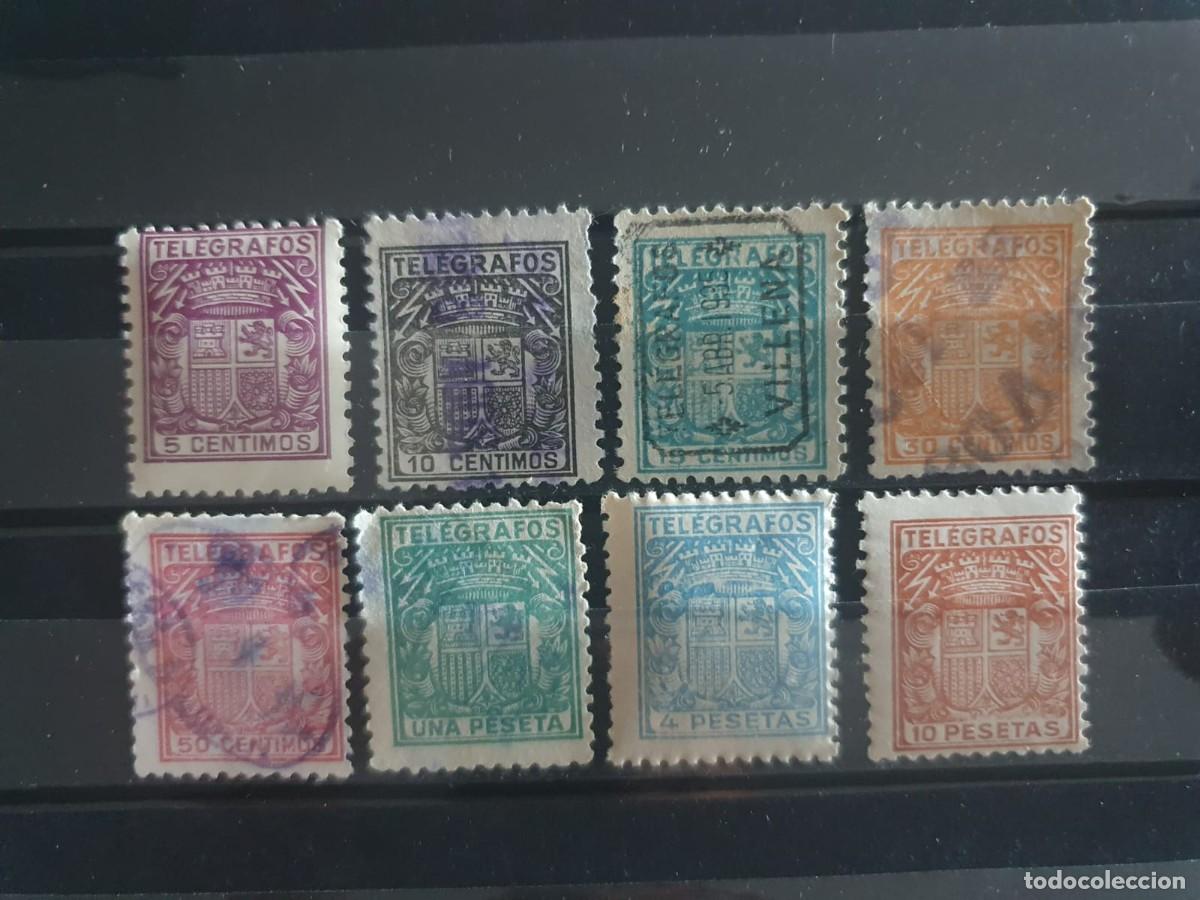 Francobolli: SERIE COMPLETA EDIFIL 68 A 75 TELEGRAFOS ESPA&Ntilde;A 1932