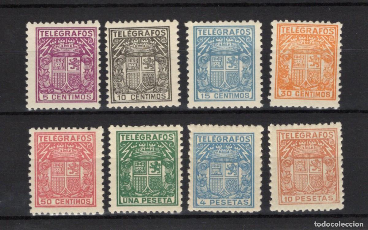 Francobolli: Oferta sellos Espa&ntilde;a TELEGRAFO a&ntilde;o 1932/33 EDIFIL 68/75** SERIE COMPLETA en NUEVO