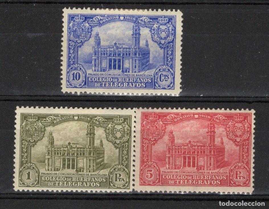 Francobolli: Oferta sellos Espa&ntilde;a HERFANOS DE TELEGRAFO a&ntilde;o 1935 EDIFIL 7/9* SERIE COMPLETA en NUEVO v.c. 65 &euro;