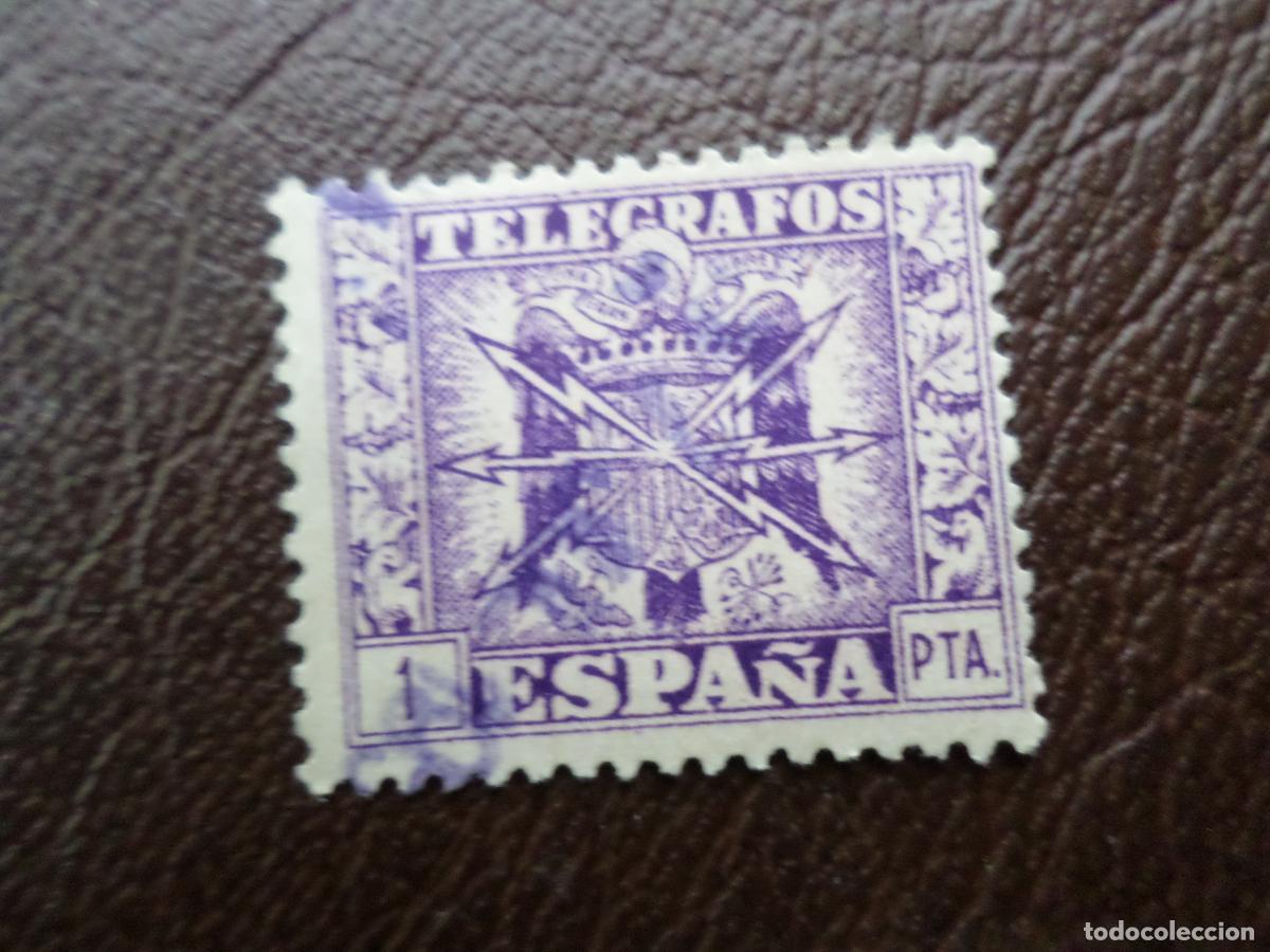 Sellos: 1949, sello de telegrafos, edifil 90