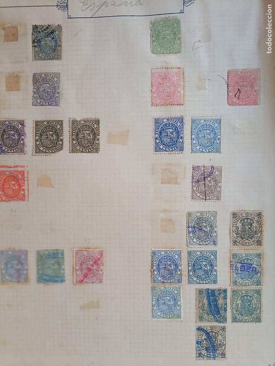 Selos: Lote de sellos de Timbre M&oacute;vil. Timbres fiscales
