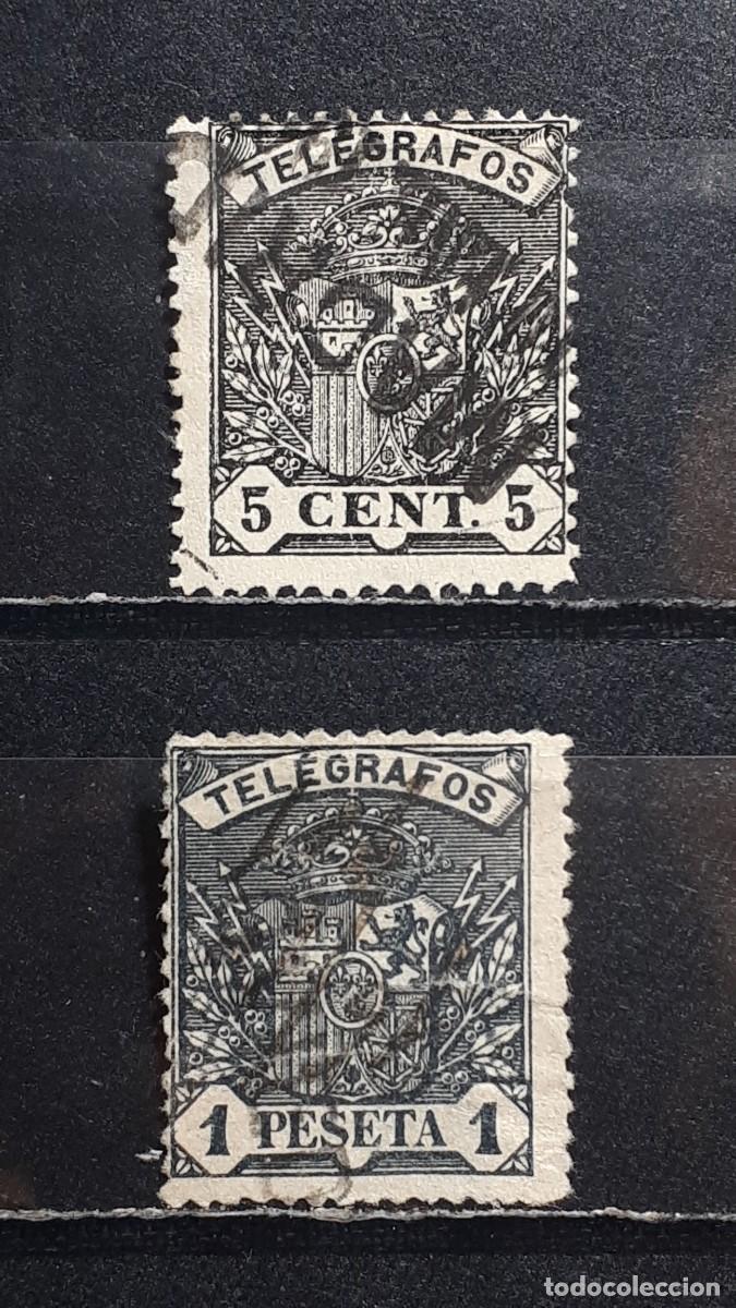 Sellos: ESPA&Ntilde;A. &deg;. A&ntilde;o 1901. Telegrafos 31,36