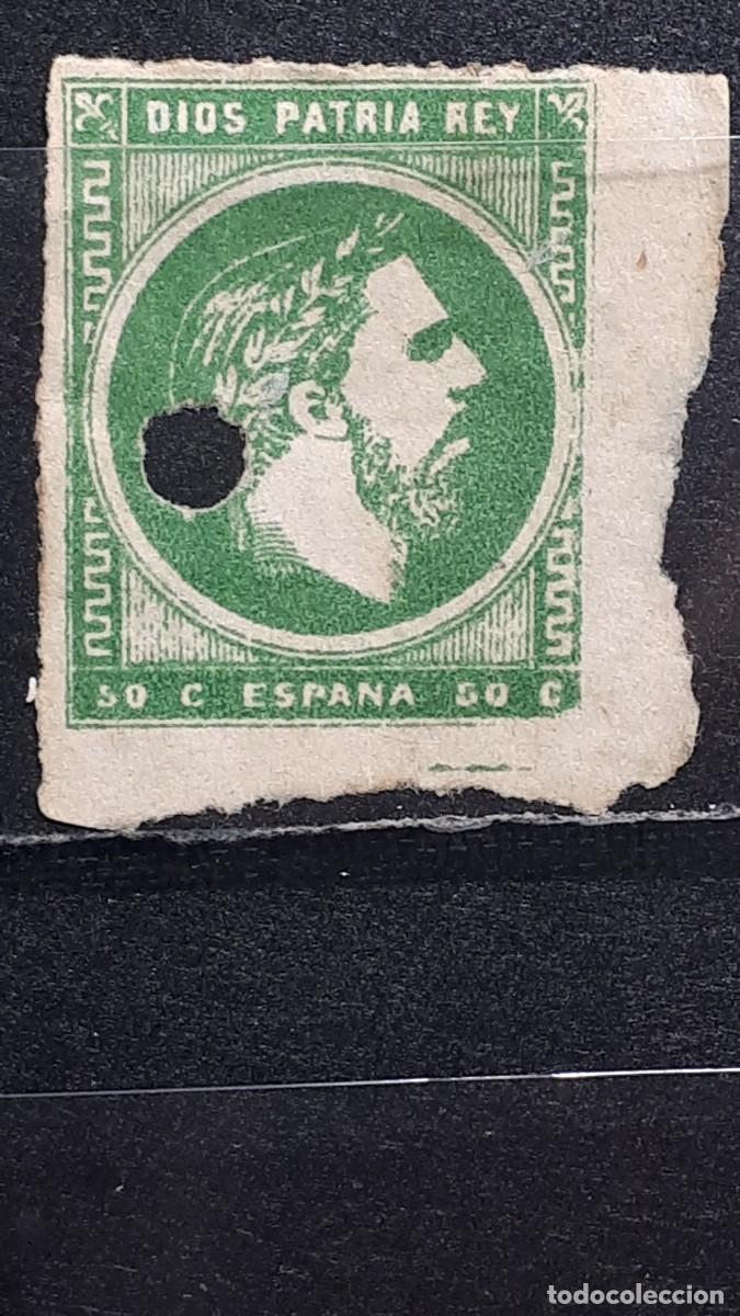 Sellos: ESPA&Ntilde;A. A&ntilde;o 1875 Telegrafos 160T