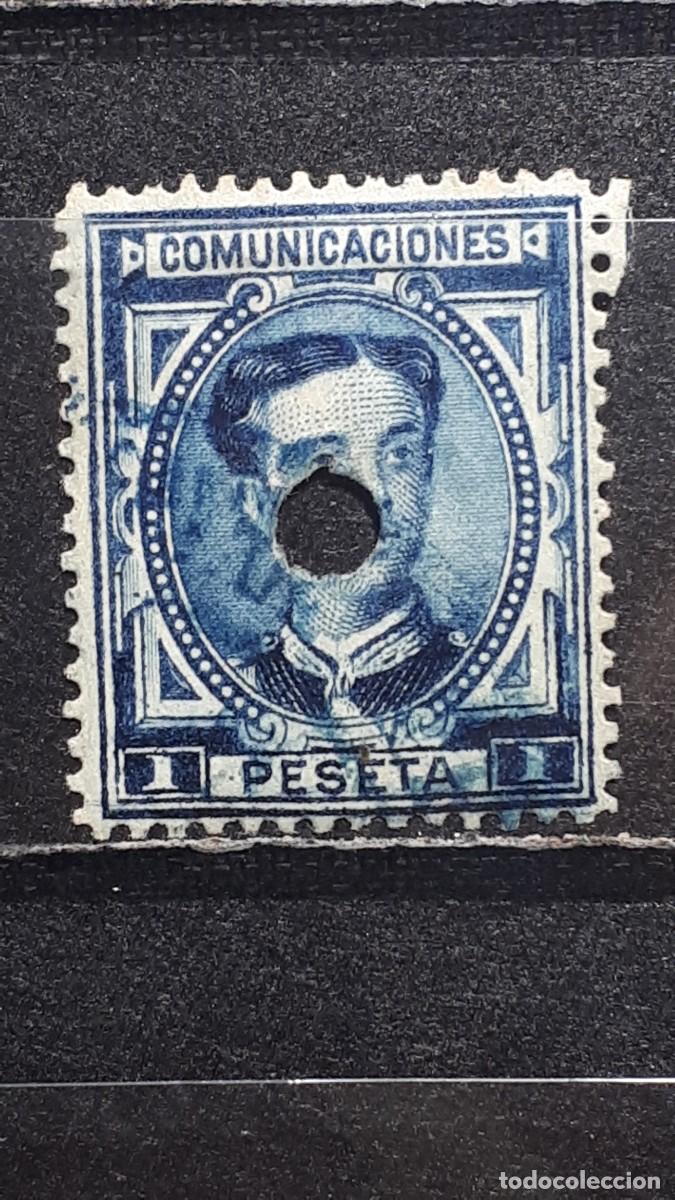 Sellos: ESPA&Ntilde;A. A&ntilde;o 1876. TELEGRAFOS 180T