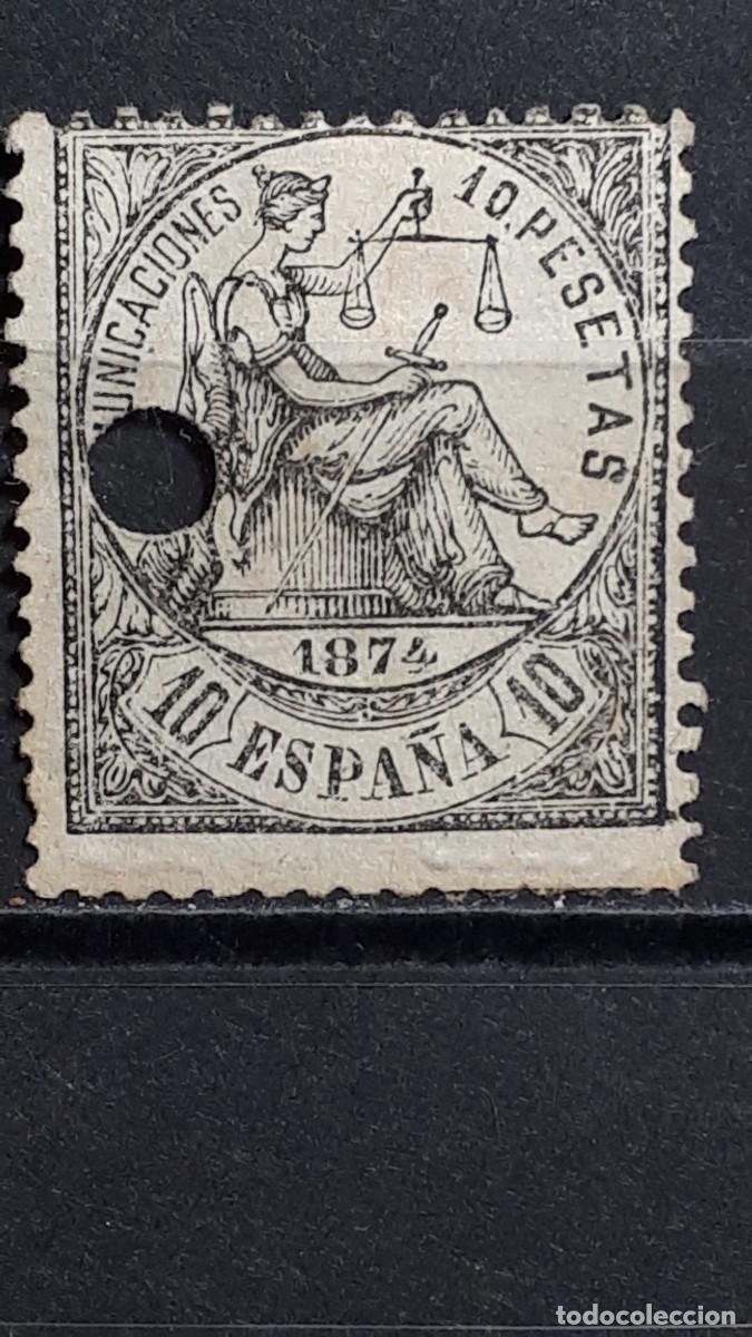 Sellos: TELEGRAFOS. ESPA&Ntilde;A. A&Ntilde;O 1874. Edifil 152T