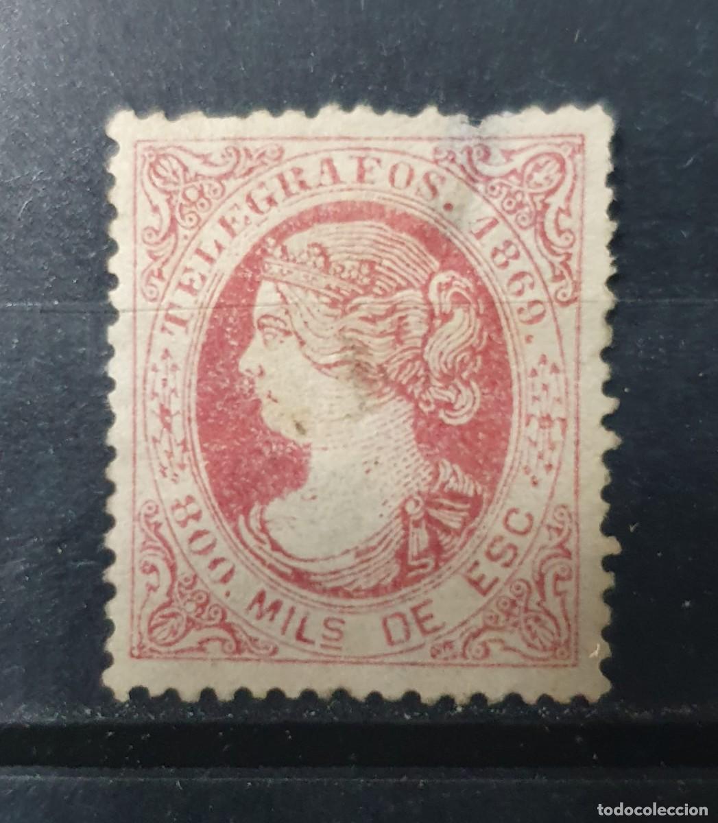 Timbres: TELEGRAFOS EDIFIL 27 * ISABEL II ESPA&Ntilde;A 1869