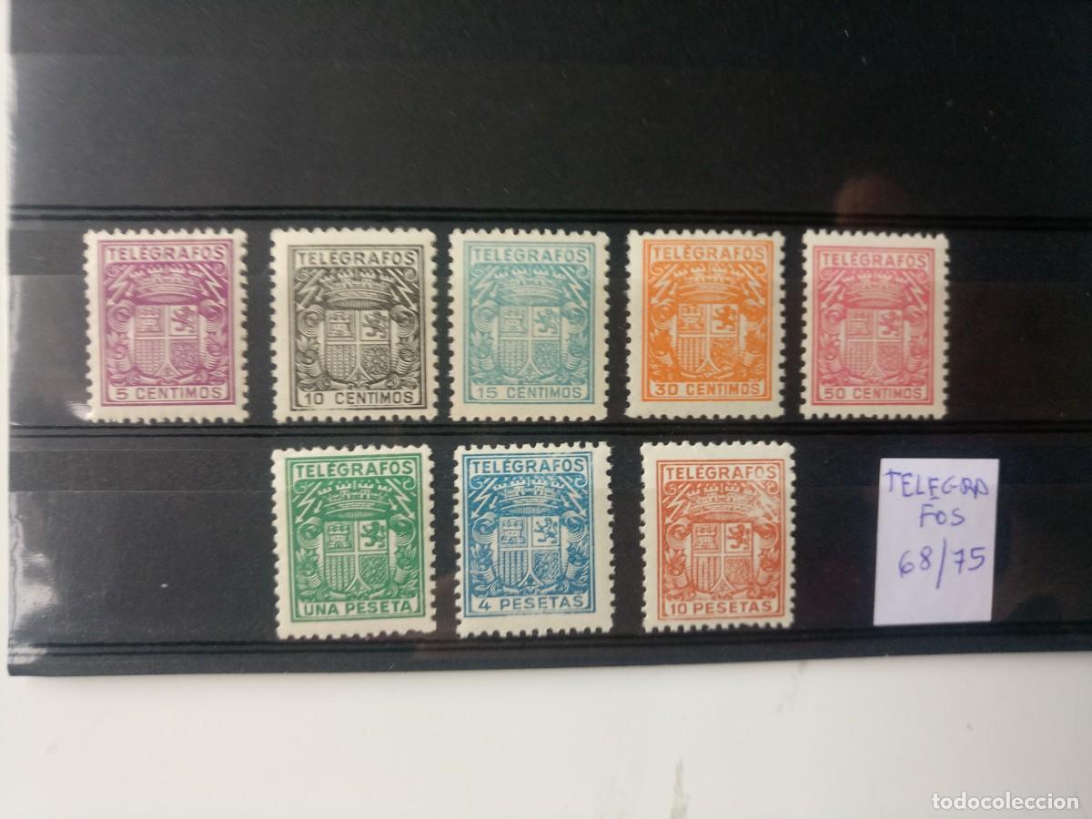 Briefmarken: Tel&eacute;grafos serie completa del a&ntilde;o 1932 Edifil 68/75 En nuevo**