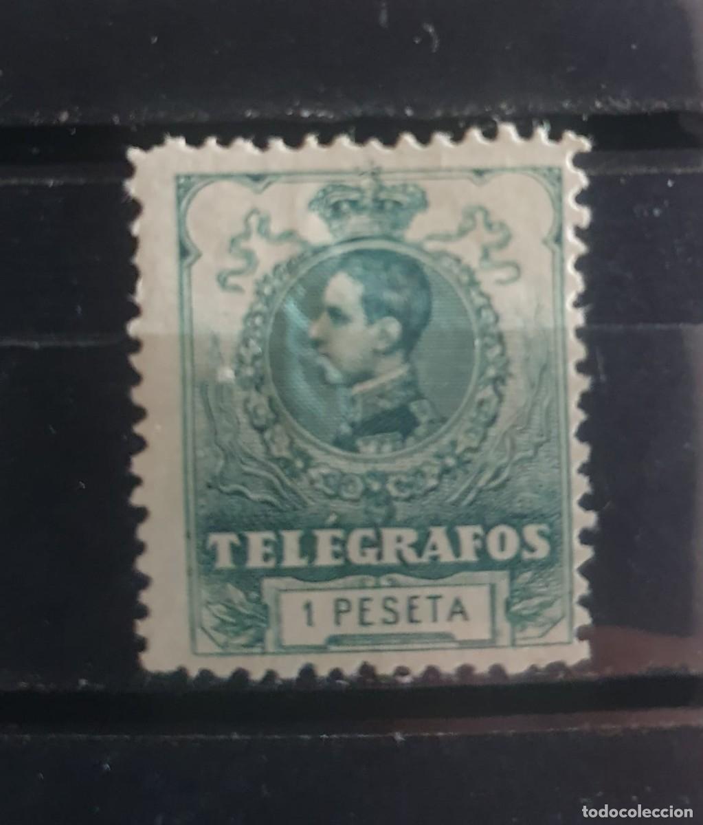 Sellos: TELEGRAFOS EDIFIL 52 * ALFONSO XIII ESPA&Ntilde;A 1912