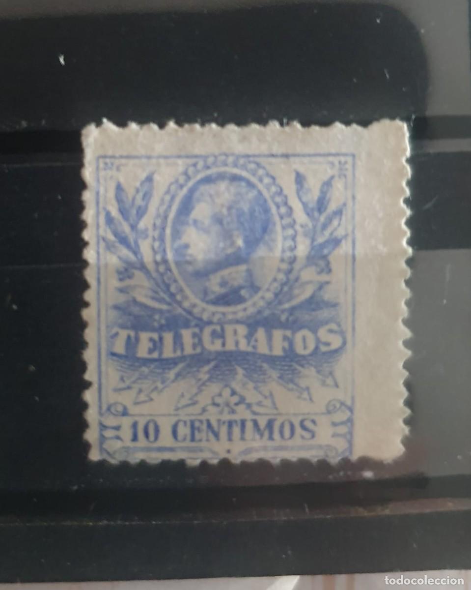 Sellos: TELEGRAFOS EDIFIL 40 * ALFONSO XIII ESPA&Ntilde;A 1905