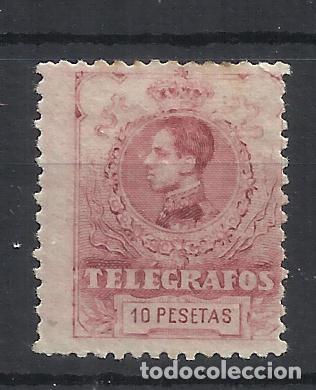 Sellos: alfonso XIII TELEGRAFOS 1912 EDIFIL 54 NUEVO* VALOR 2022 CATALOGO 108.- EUROS