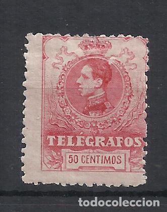 Sellos: alfonso XIII TELEGRAFOS 1912 EDIFIL 51 NUEVO* VALOR 2022 CATALOGO 5.50 EUROS