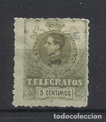 Sellos: alfonso XIII TELEGRAFOS 1912 EDIFIL 47 NUEVO* VALOR 2022 CATALOGO 5.50 EUROS
