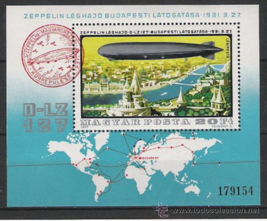 Sellos: TEMA DIRIGIBLES HOJA BLOQUE NUEVA - Foto 1