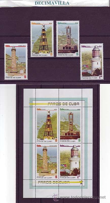 Sellos: CUBA, FAROS, 2010, TRVA063 - Foto 1