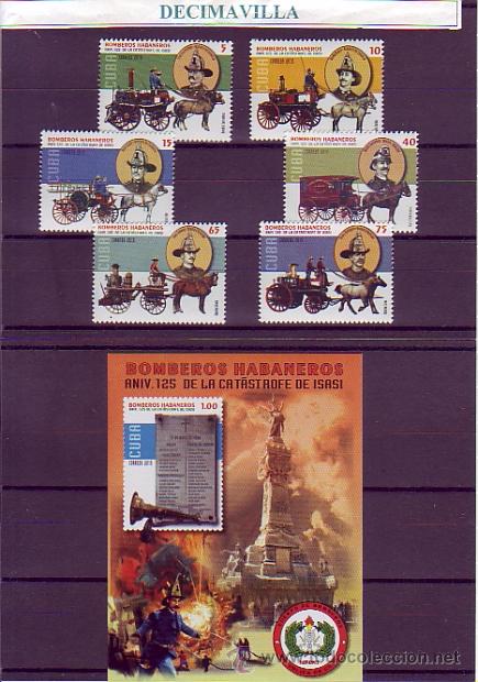 Sellos: CUBA, BOMBEROS, 2015, TRVA072 - Foto 1