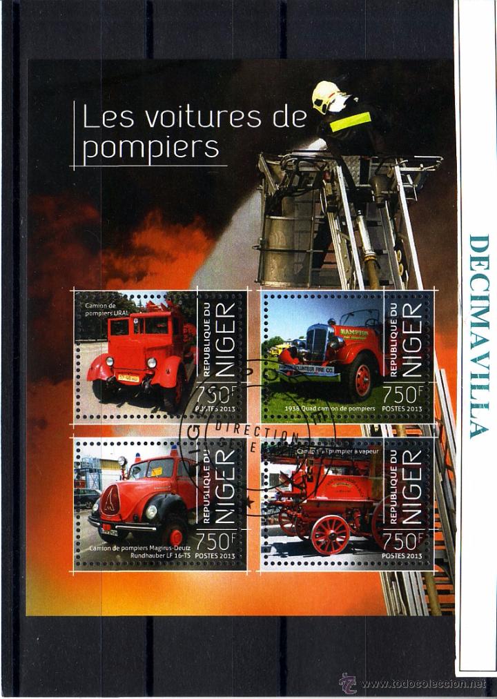 Sellos: L691, NIGER, 2013, BOMBEROS - Foto 1