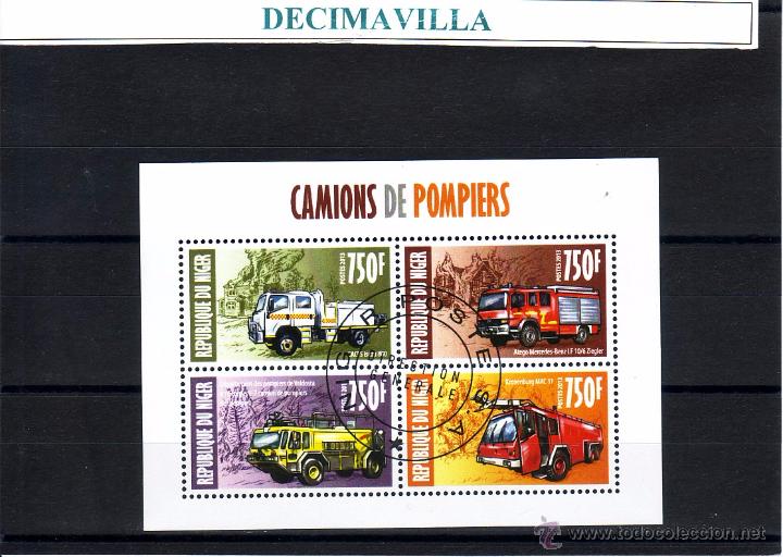 Sellos: L692, NIGER, 2013, BOMBEROS - Foto 1