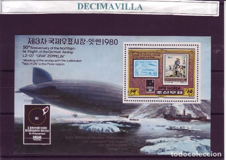 Sellos: COREA DEL NORTE, ZEPPELIN, 1980, TRVA076 - Foto 1