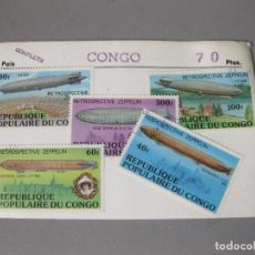 Sellos: CONJUNTO DE SELLOS DEL CONGO DIRIGIBLES - REPUBLIQUE POPULAIRE DU CONGO