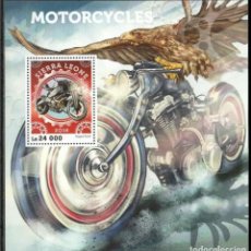 Sellos: SIERRA LEONA 2016 HOJA BLOQUE SELLOS MOTOCICLISMO- MOTOS- MOTO- MOTOCICLETA- MOTOCROSS