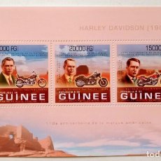 Sellos: GUINEA 2013 HOJA BLOQUE SELLOS SELLOS MOTOCICLISMO- MOTOS- MOTO - HARLEY DAVIDSON