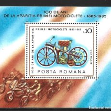 Sellos: RUMANIA HB 174** - AÑO 1985 - CENTENARIO DE LA MOTOCICLETA