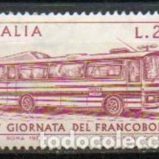 Sellos: ITALIA IVERT Nº 1117, DÍA DEL SELLO 1973, AUTOCAR POSTAL INTERUBANO, NUEVO ***. Lote 376940274
