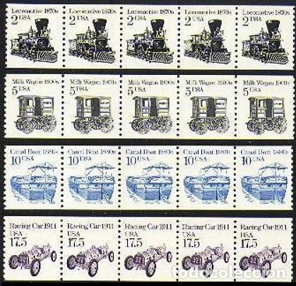 Sellos: USA 1987 TRANSPORTES - Foto 1